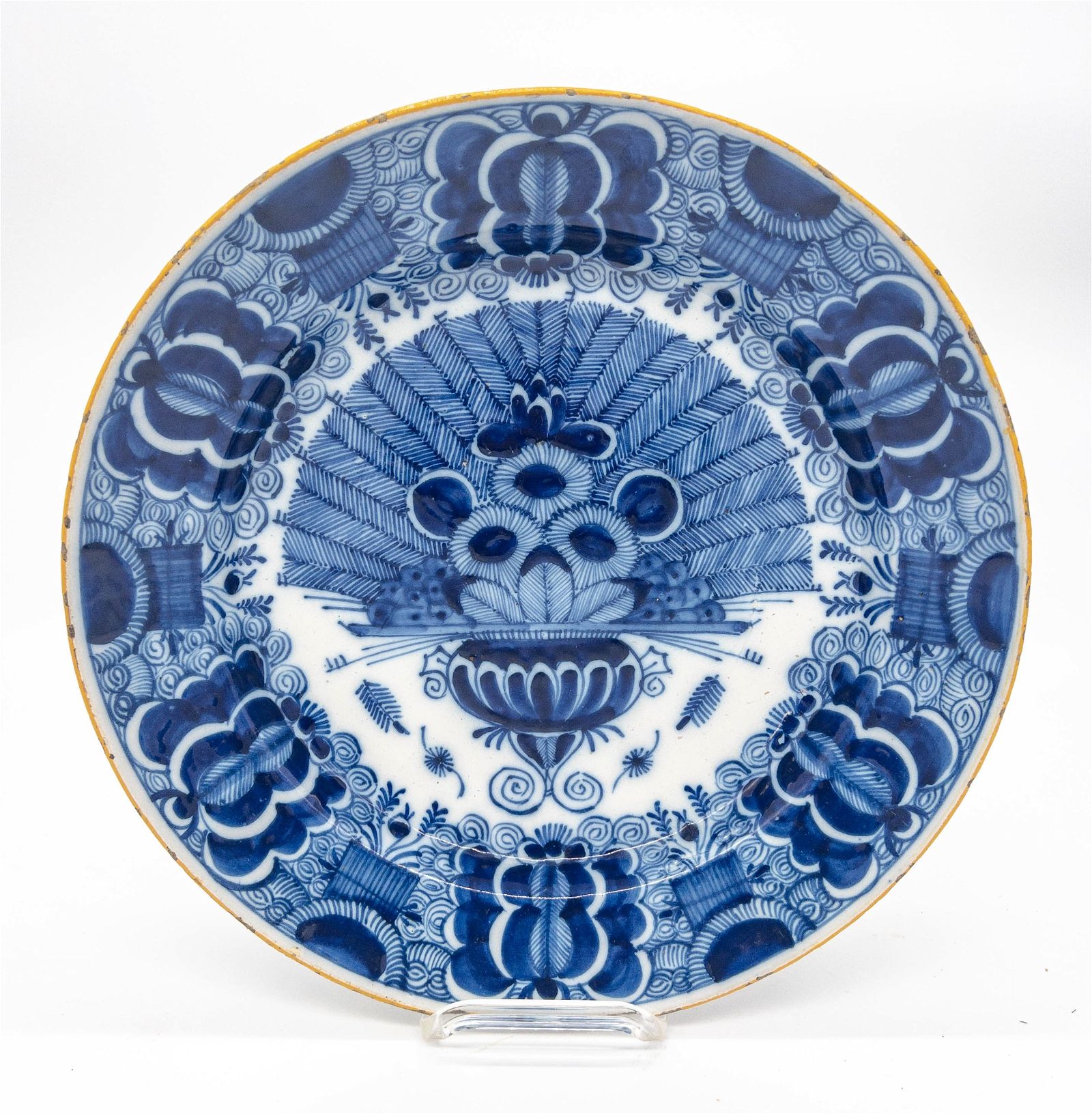 18TH C DELFT DE KLAAUW BLUE  3d2415