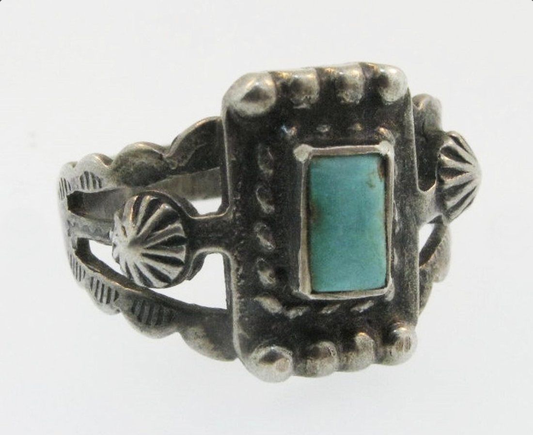 EARLY NAVAJO SILVER & TURQUOISE