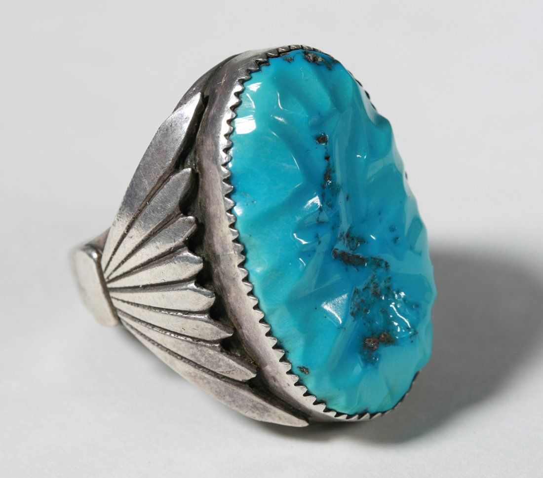 OLD PAWN ZUNI STERLING SILVER &