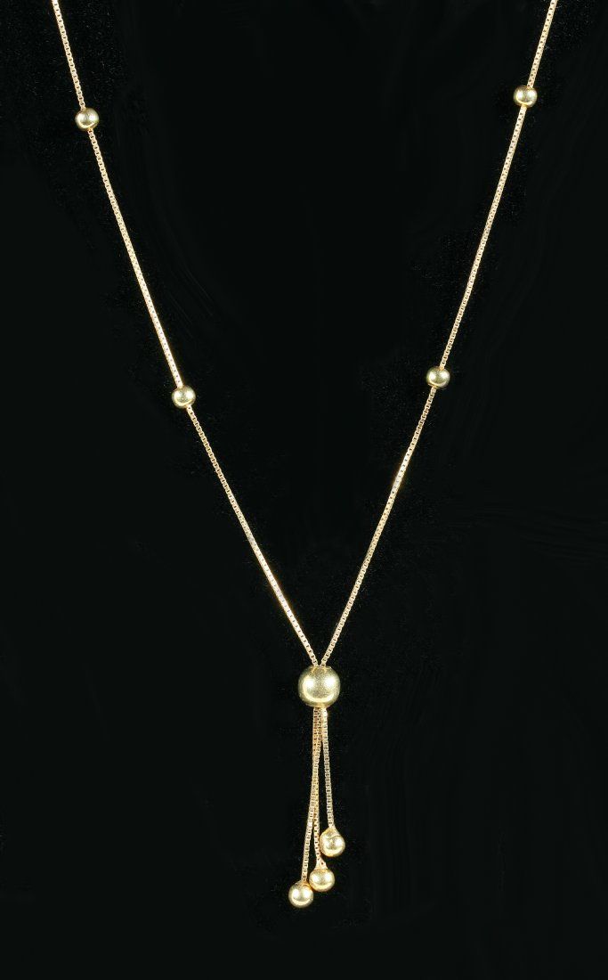 VINTAGE ITALIAN 14K GOLD CHAIN 3d24b4