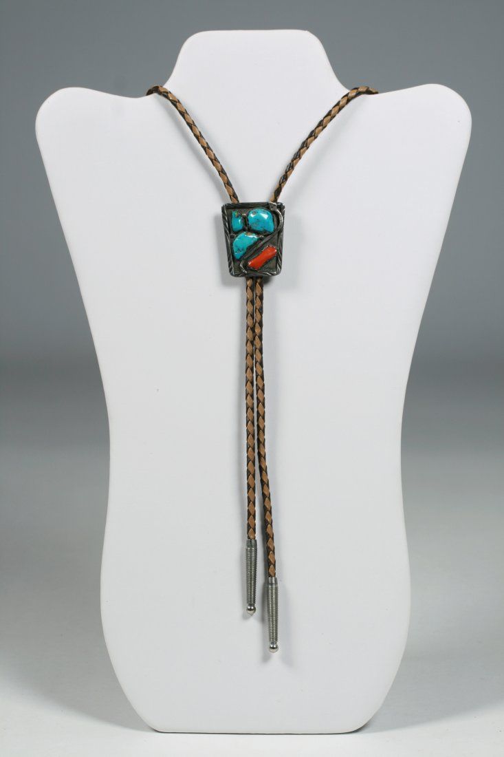 NATIVE AMERICAN ZUNI BOLO TIE WITH 3d24c5