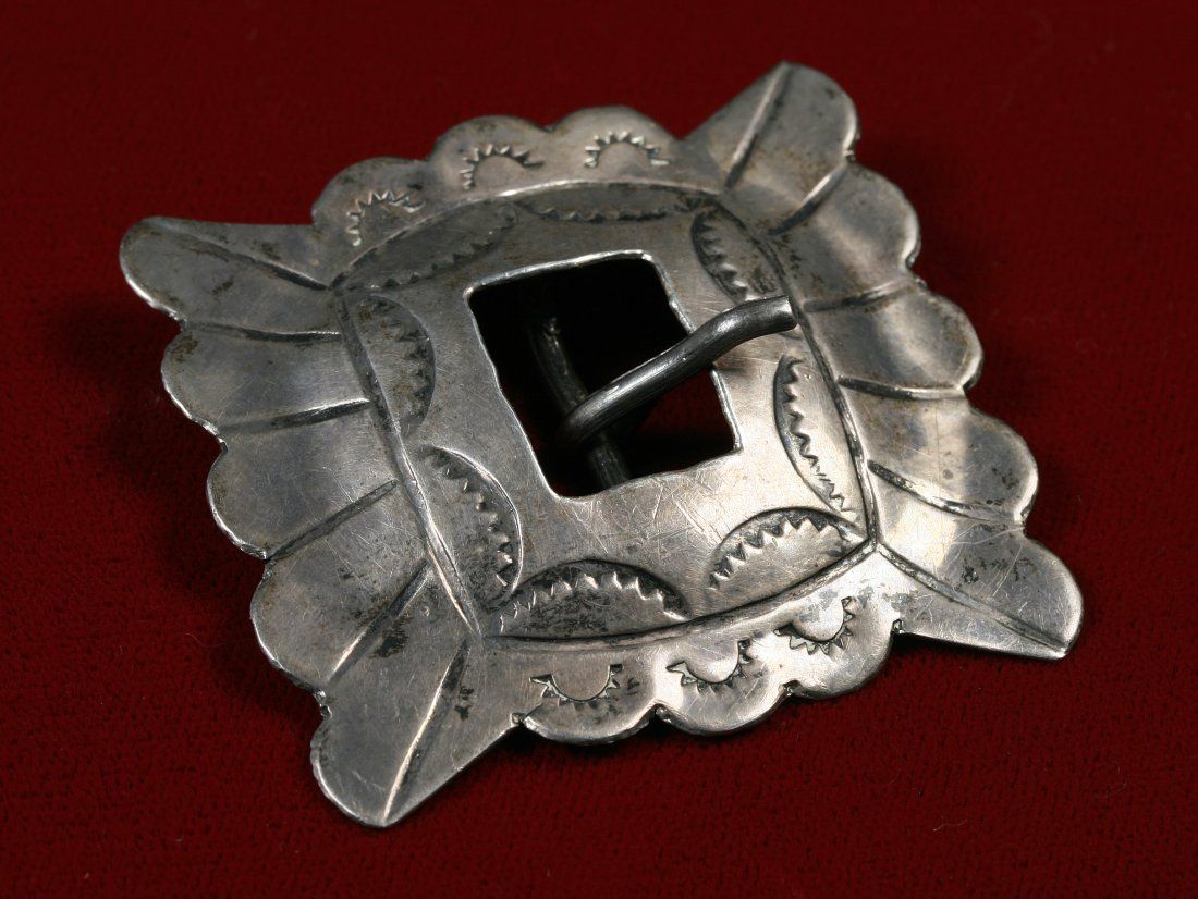 EARLY NAVAJO SILVER CONCHO BELT 3d24bf