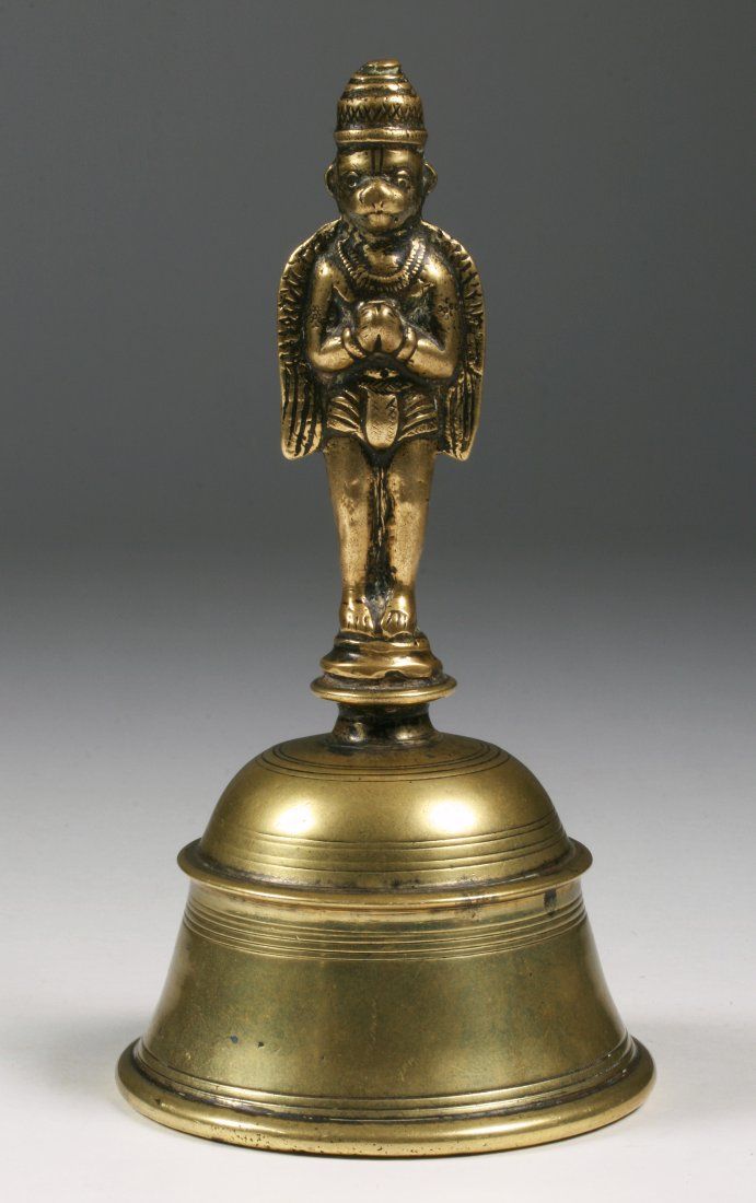 ANTIQUE BRONZE HINDU TEMPLE BELL