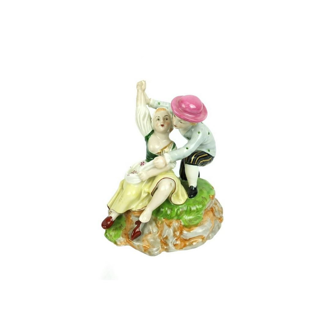 19TH C HOCHST PORCELAIN GROUP19th 3d2561