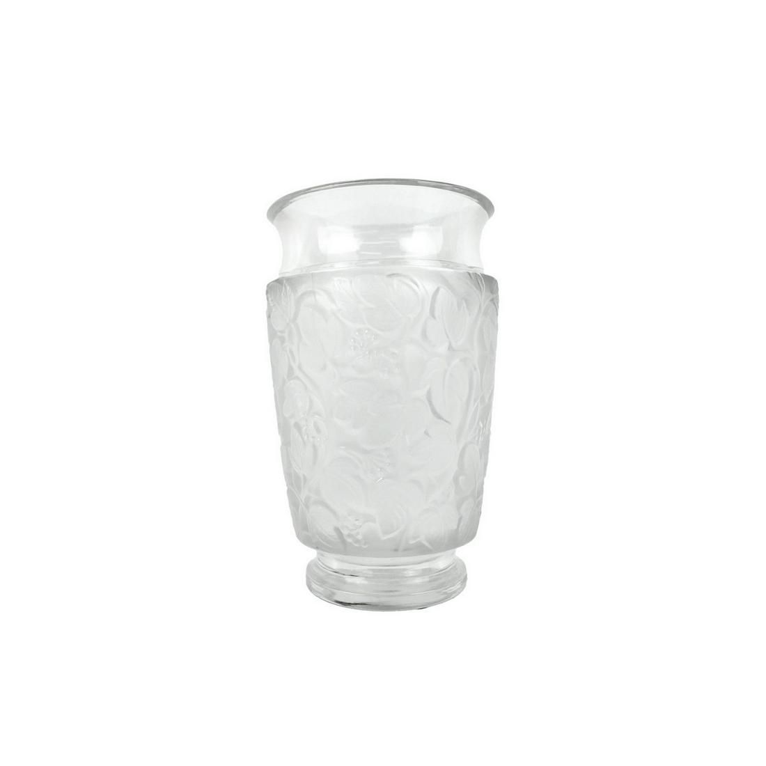 LALIQUE FROSTED CRYSTAL VASELalique 3d265c