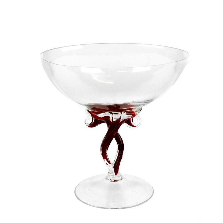 MURANO COMPOTE FOOTED BOWLLarge 3d2702