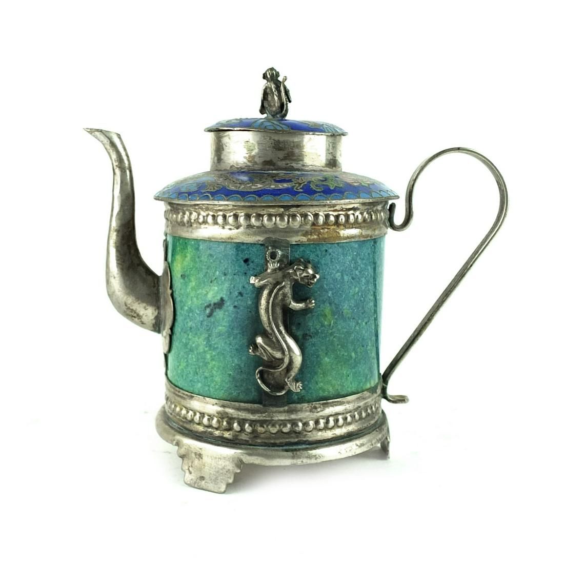 CHINESE TEAPOTA Chinese Silver  3d2802