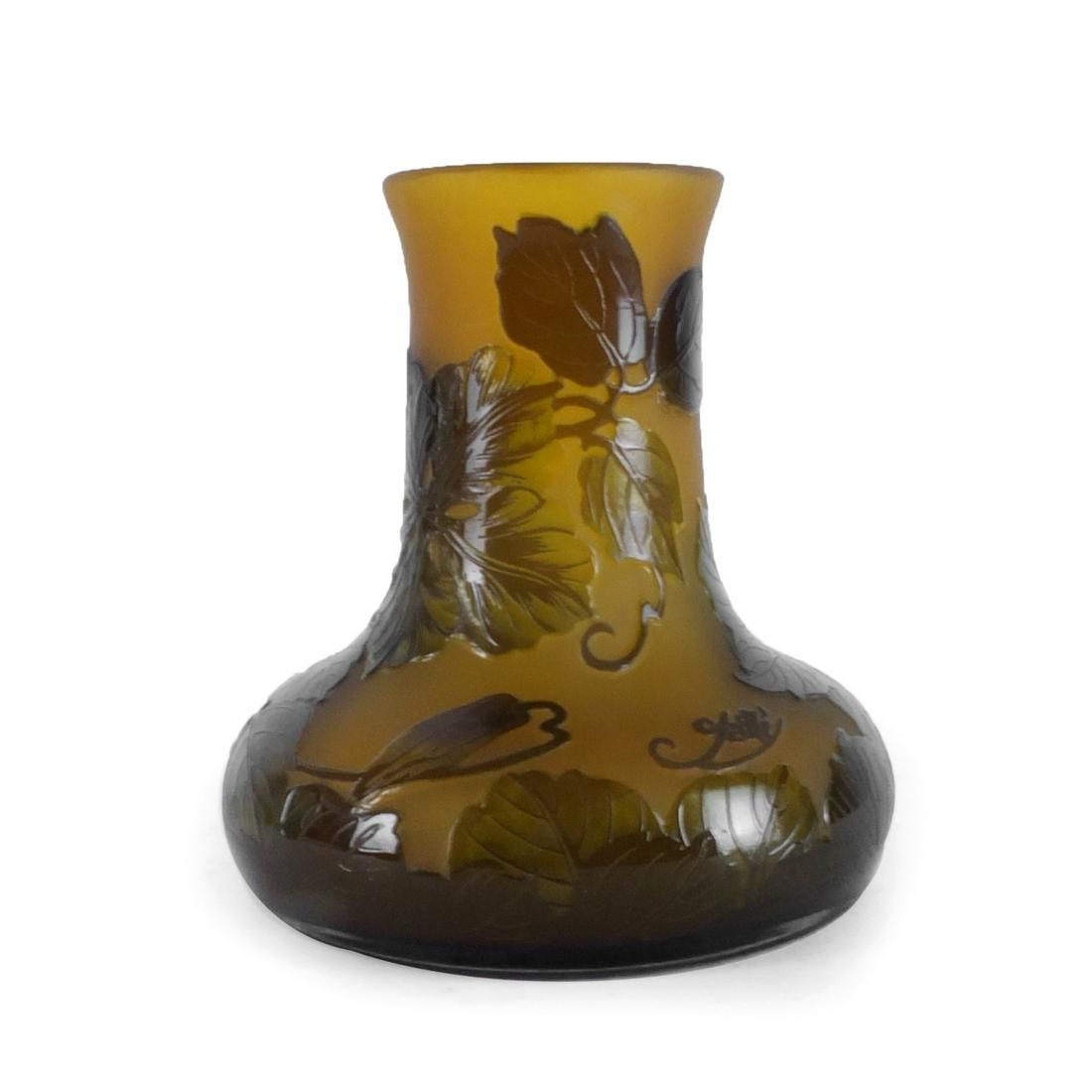 GALLE CAMEO GLASS VASEEmille Galle 3d2853