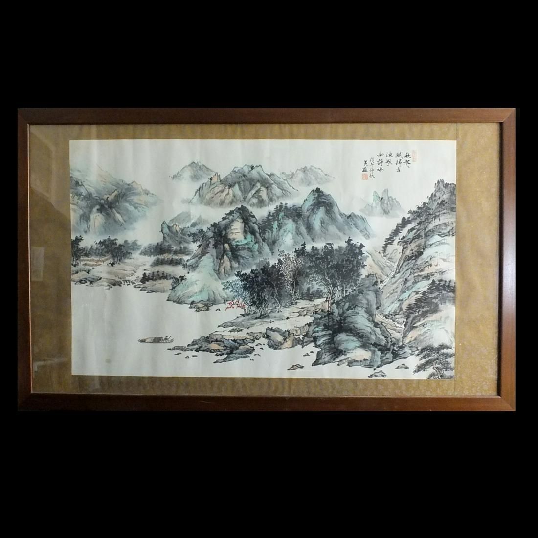 CHINESE SCROLL PAINTINGA Large 3d287a