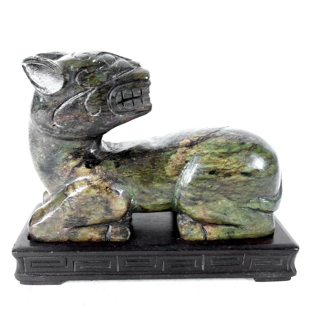 CHINESE RECUMBENT FU LIONAntique 3d28a8