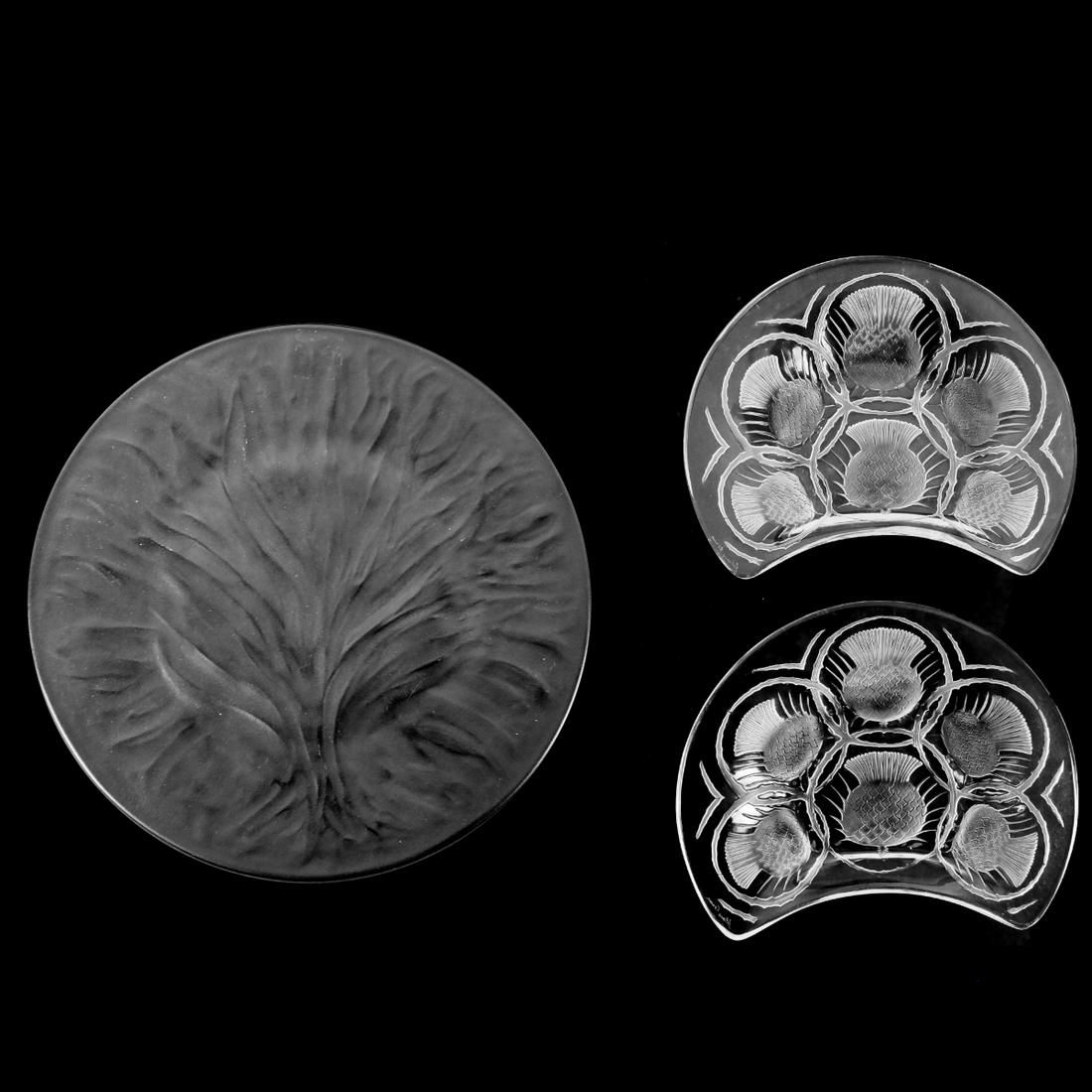 LALIQUE PLATESLalique "Algues Noir"