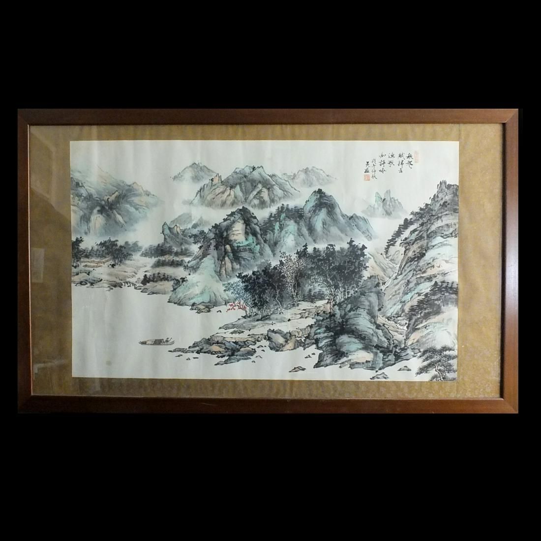 CHINESE SCROLL PAINTINGA Large