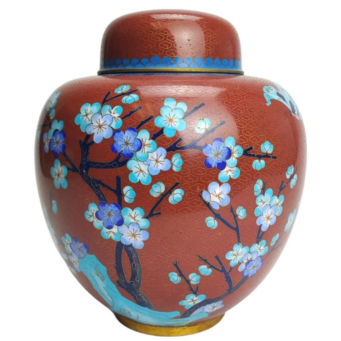 CHINESE CLOISONNE ENAMEL GINGER