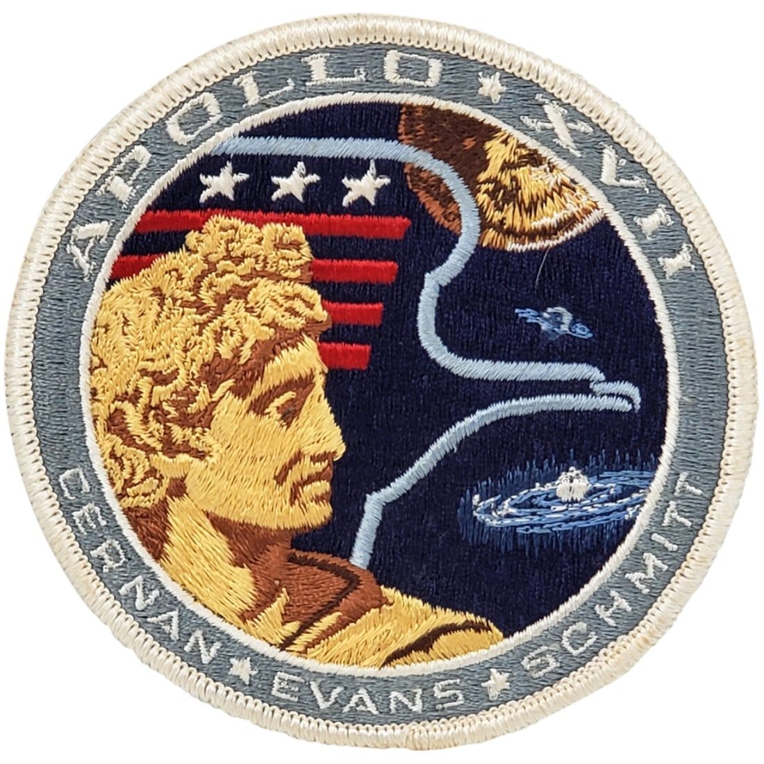 VINTAGE NASA APOLLO XVII PATCHVintage 3d2c81