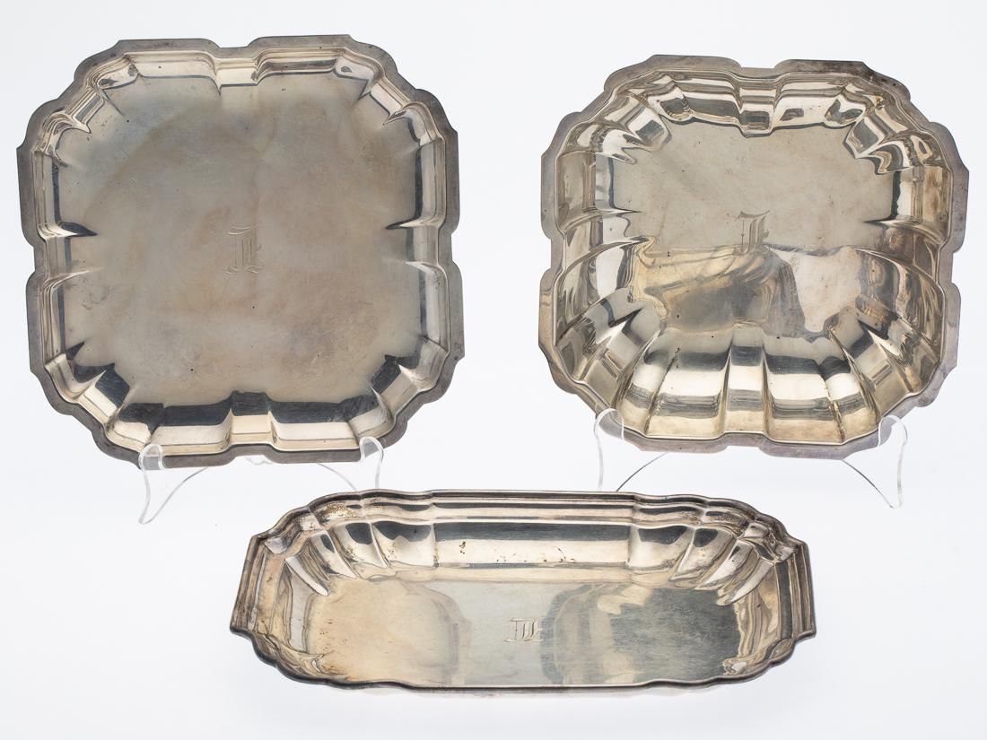 3 INTERNATIONAL STERLING SILVER SERVING