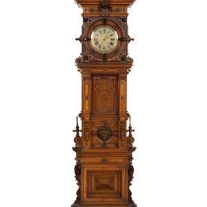 A German Carved Walnut and Marquetry 3d0909