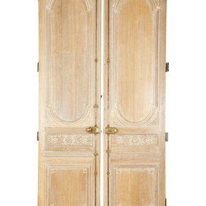 A Pair of French Cerused Oak Doors 3d095b