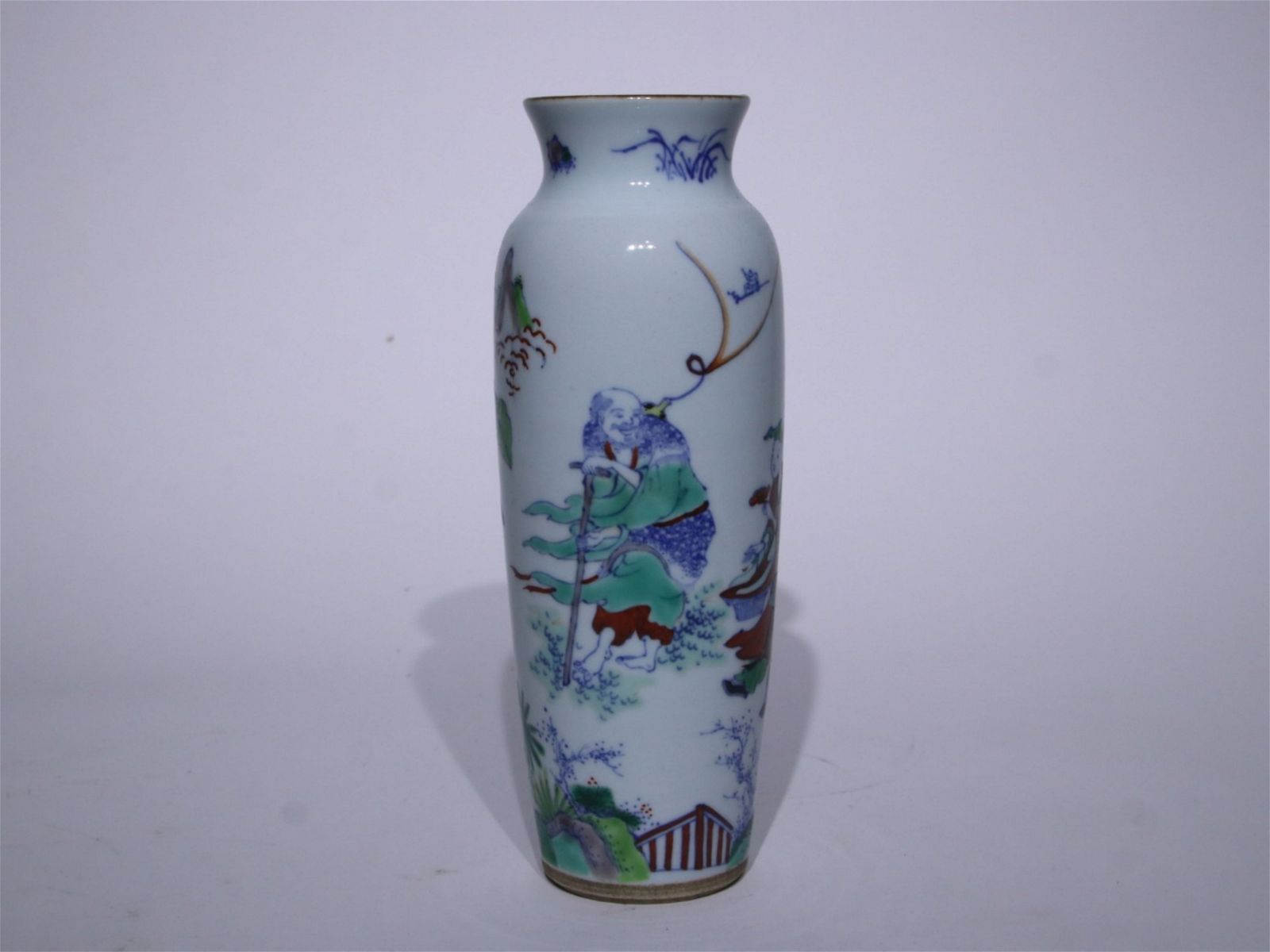 A CHINESE WU-CAI GLAZED PORCELAIN