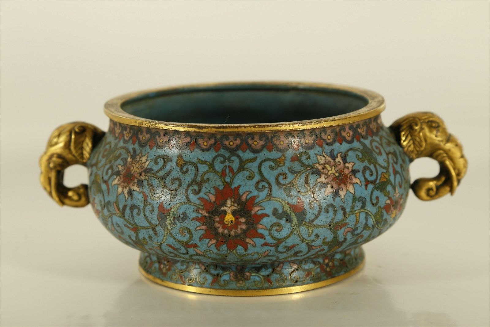 A SUPERB GILT CLOISONNE BRUSH 3d0c7c