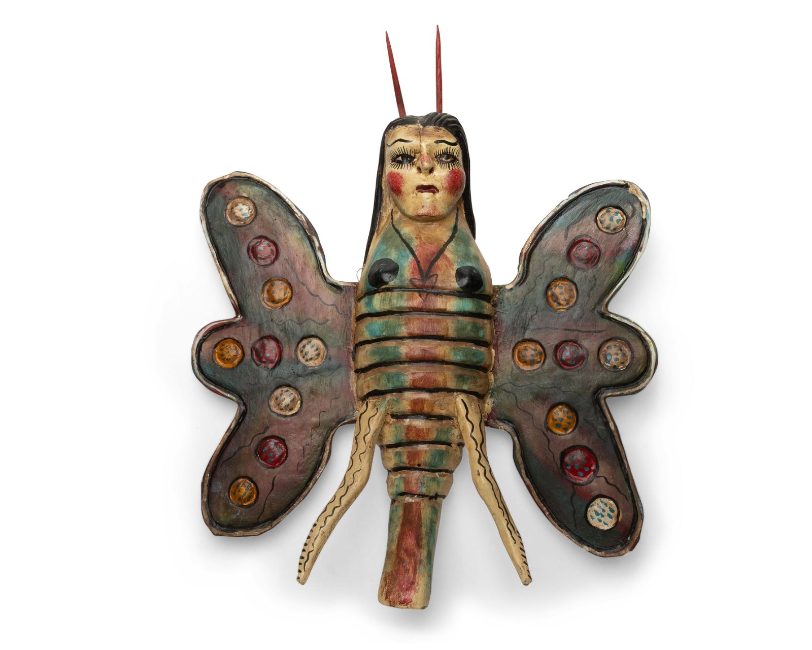 A MEXICAN FOLK ART BUTTERFLY WOMAN 3d0ebb