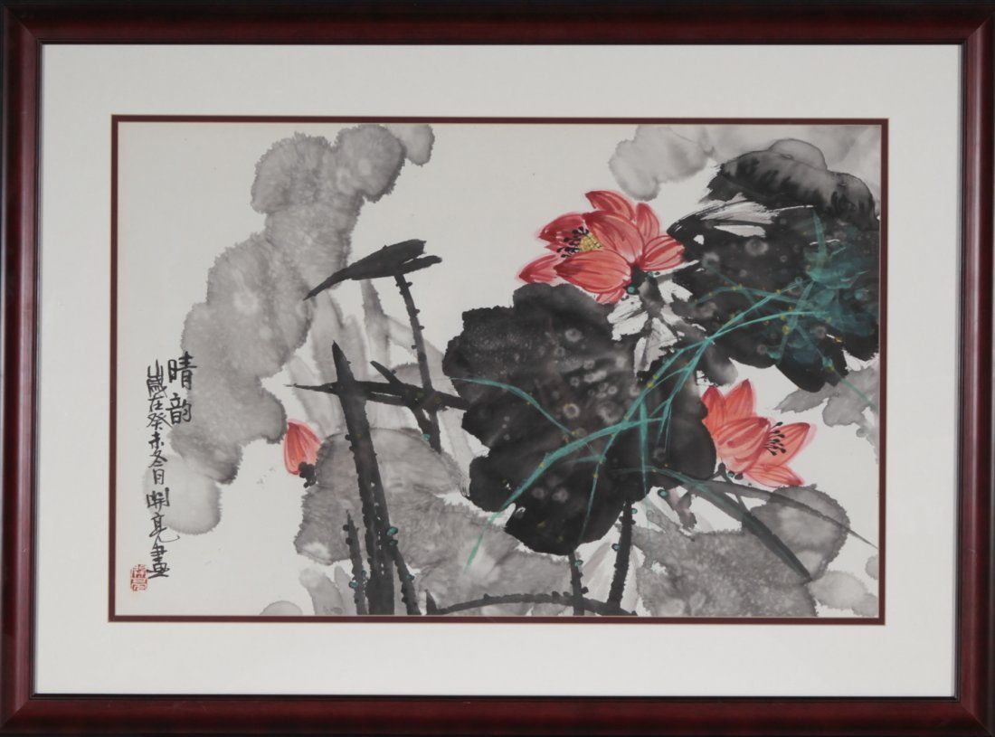 CHINESE PAINTING ON PAPER  LIN KAI LIANGCHINESE