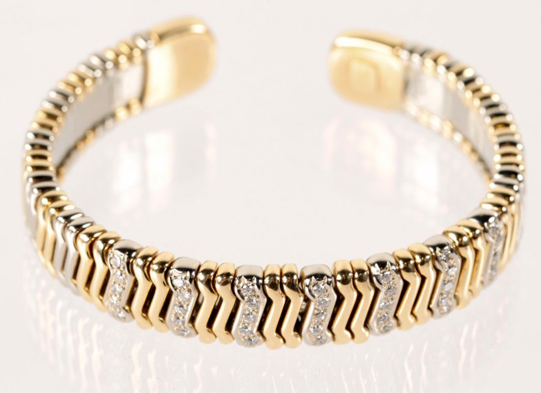 YELLOW AND WHITE GOLD  BRACELETYellow