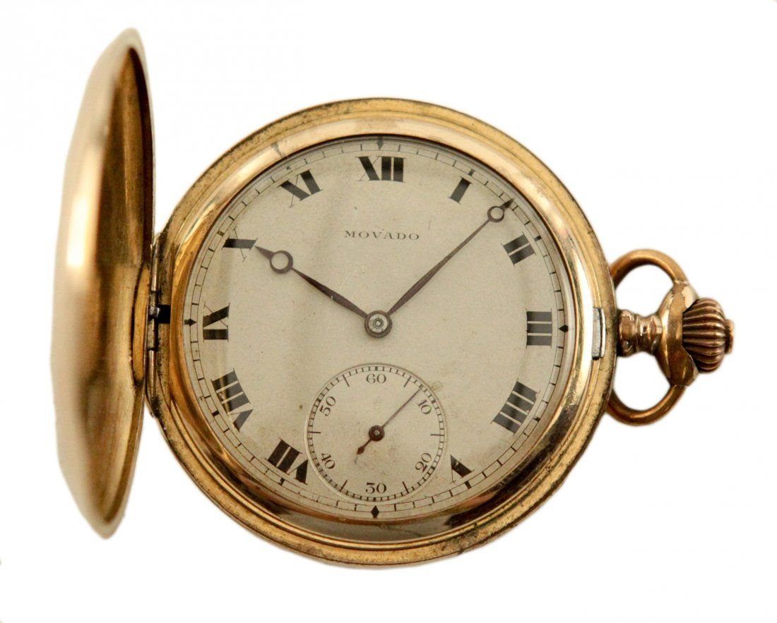 MOVADO POCKET WATCH W ROMAN NUMERALSMovado 3d117b