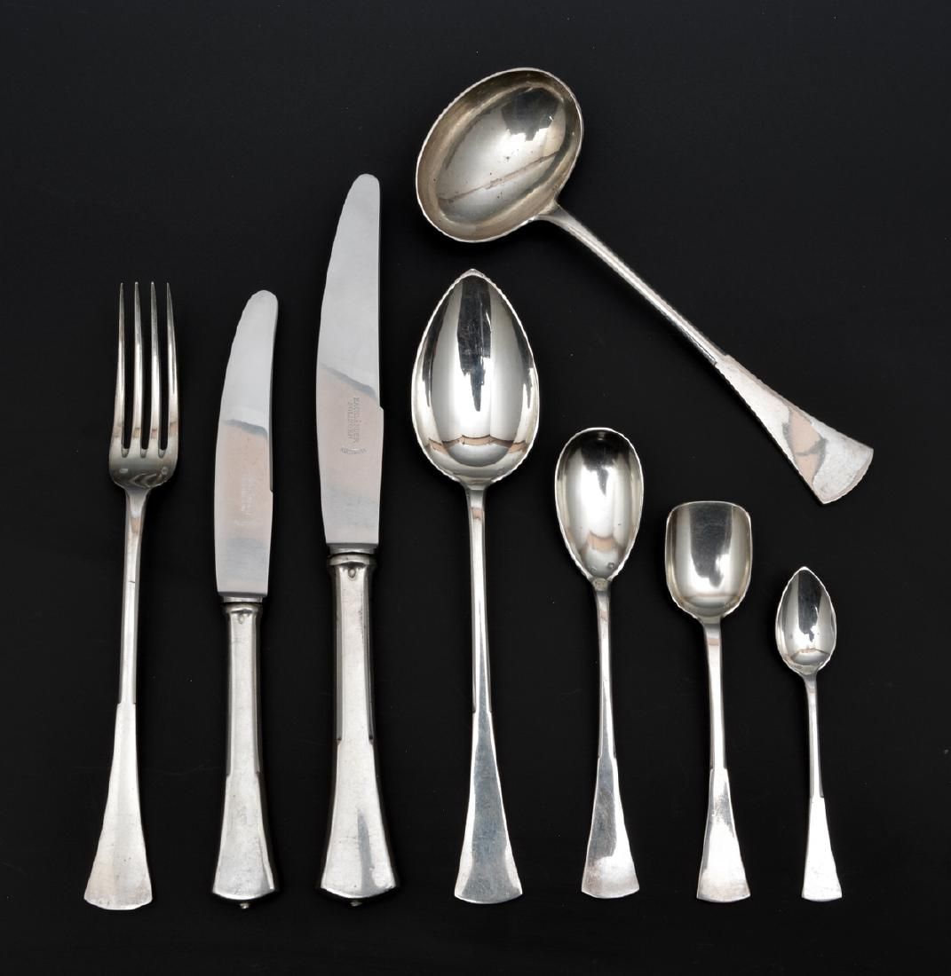 49PC AUSTRIAN SILVER FLATWARE SET49pc 3d145a