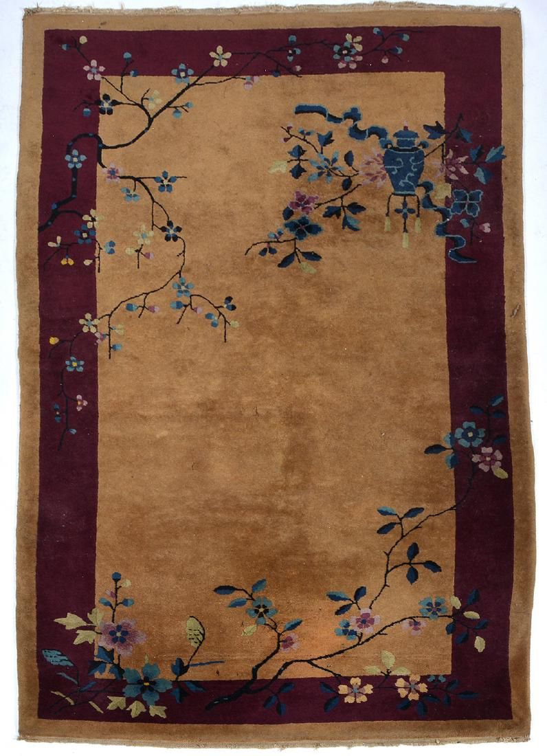 CHINESE SCATTER RUG, 6' 10" X 4'Chinese