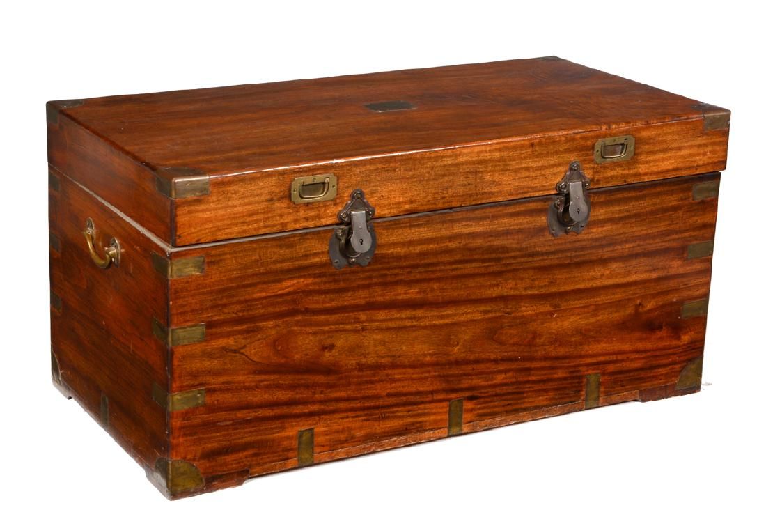 CAMPAIGN CHEST, CAMPHOR WOOD, ANGLO