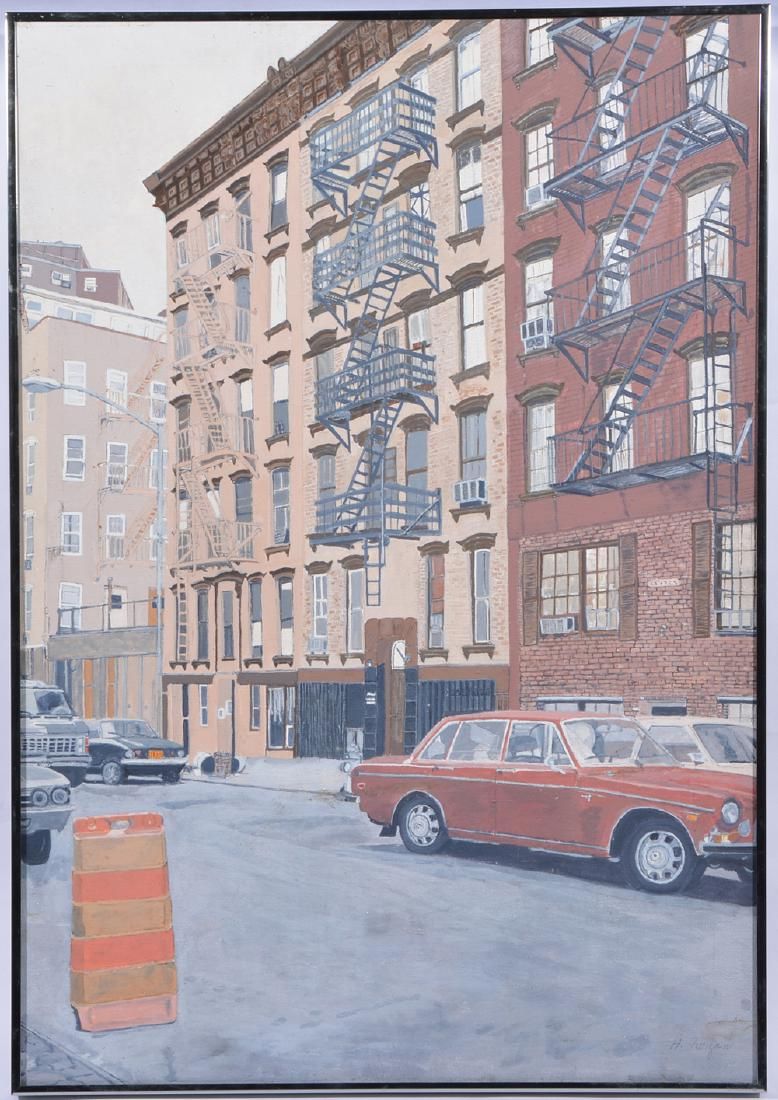 1970S NEW YORK STREET SCENE SIGNED 3d1749