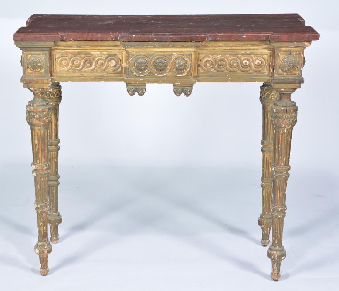 ITALIAN GILT PAINTED ROUGE MARBLE 3d1767