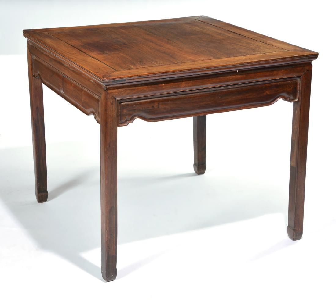 FINE CHINESE SQUARE TABLE, 31"T