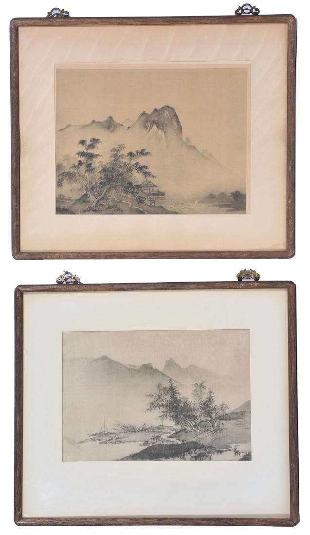 CHINESE LANDSCAPES ON SILK 2  3d17df