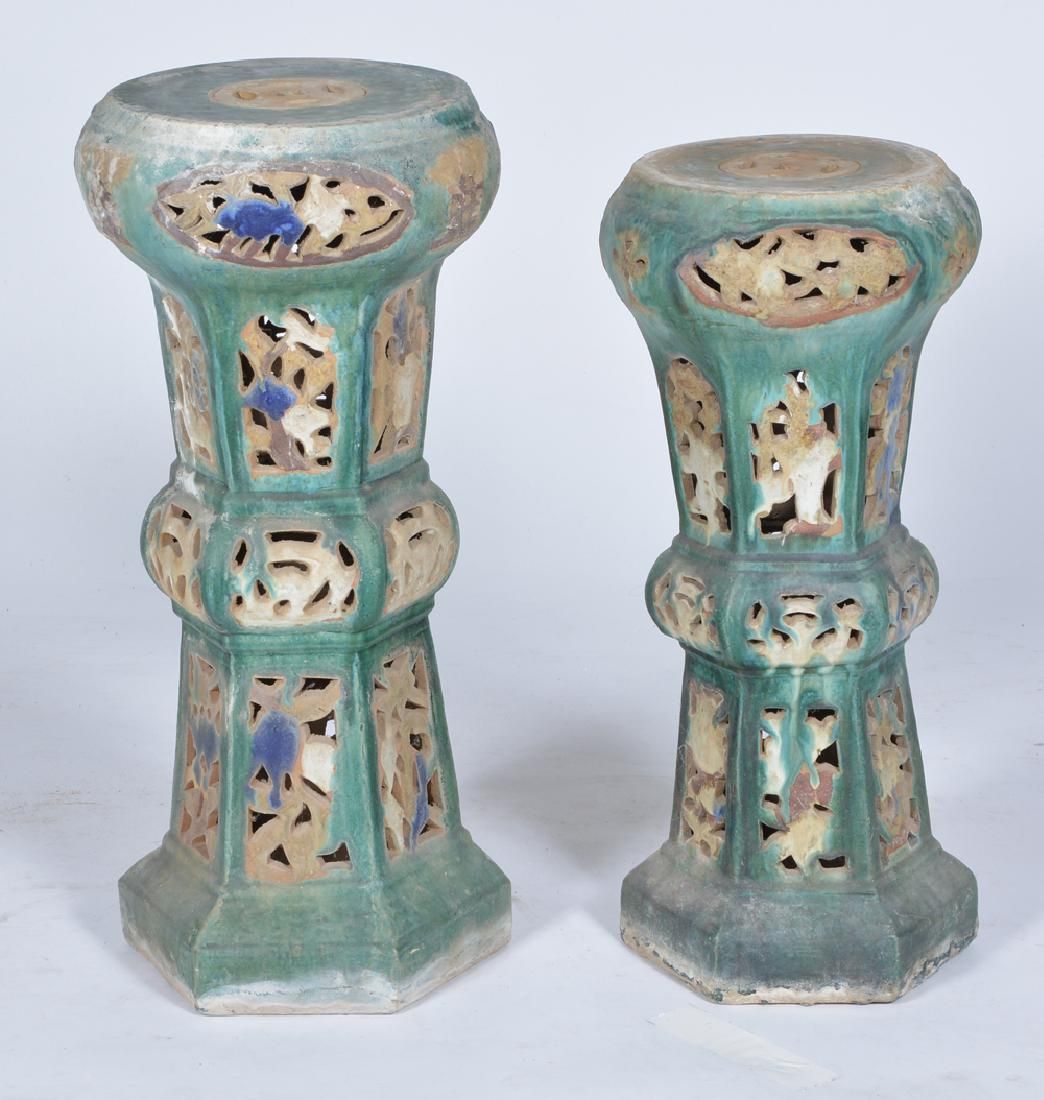 2 CHINESE SANCAI GLAZED POTTERY