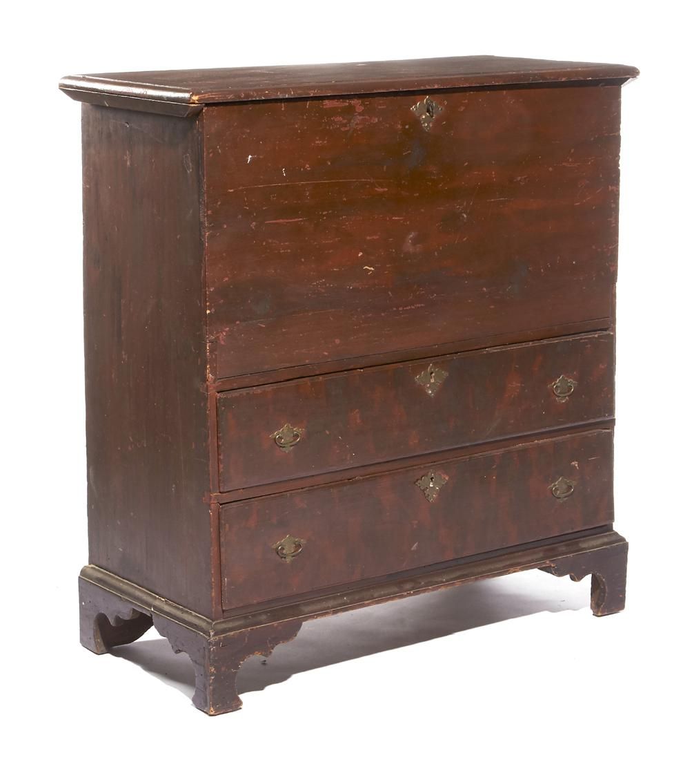 AMERICAN PAINTED MULE CHEST 19TH 3d1888