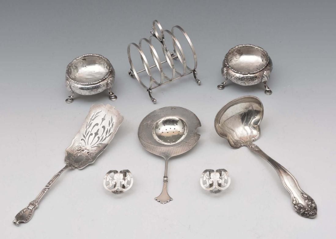 8 PIECE STERLING SILVER LOT, APPX. 13