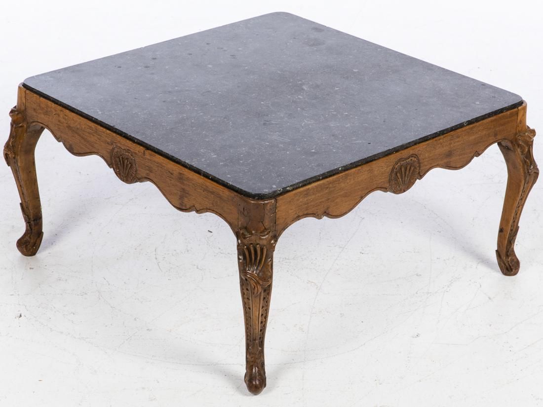 FRENCH PROVINCIAL MARBLE TOP LOW