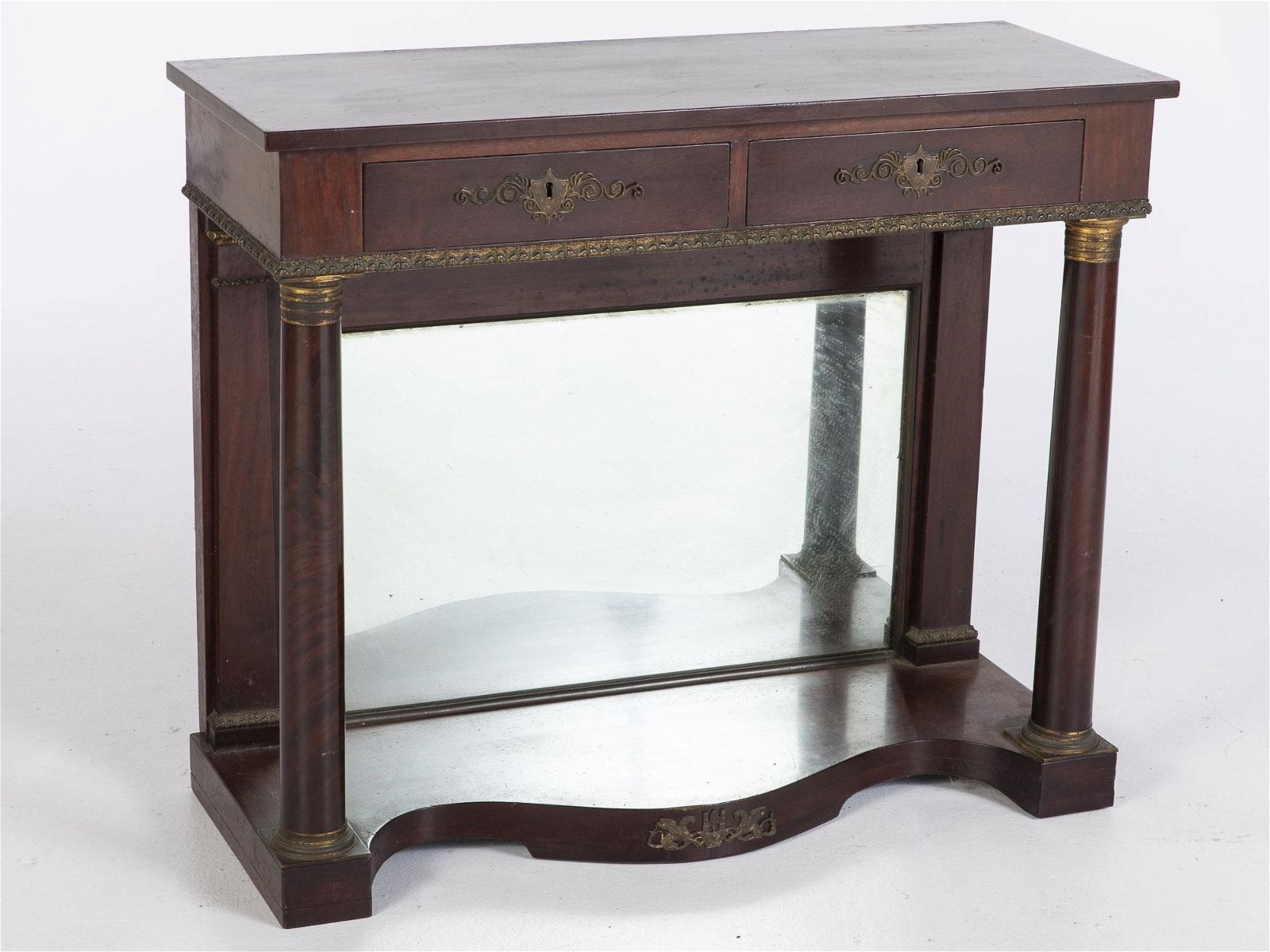 FRENCH EMPIRE STYLE MAHOGANY CONSOLE 3d3394