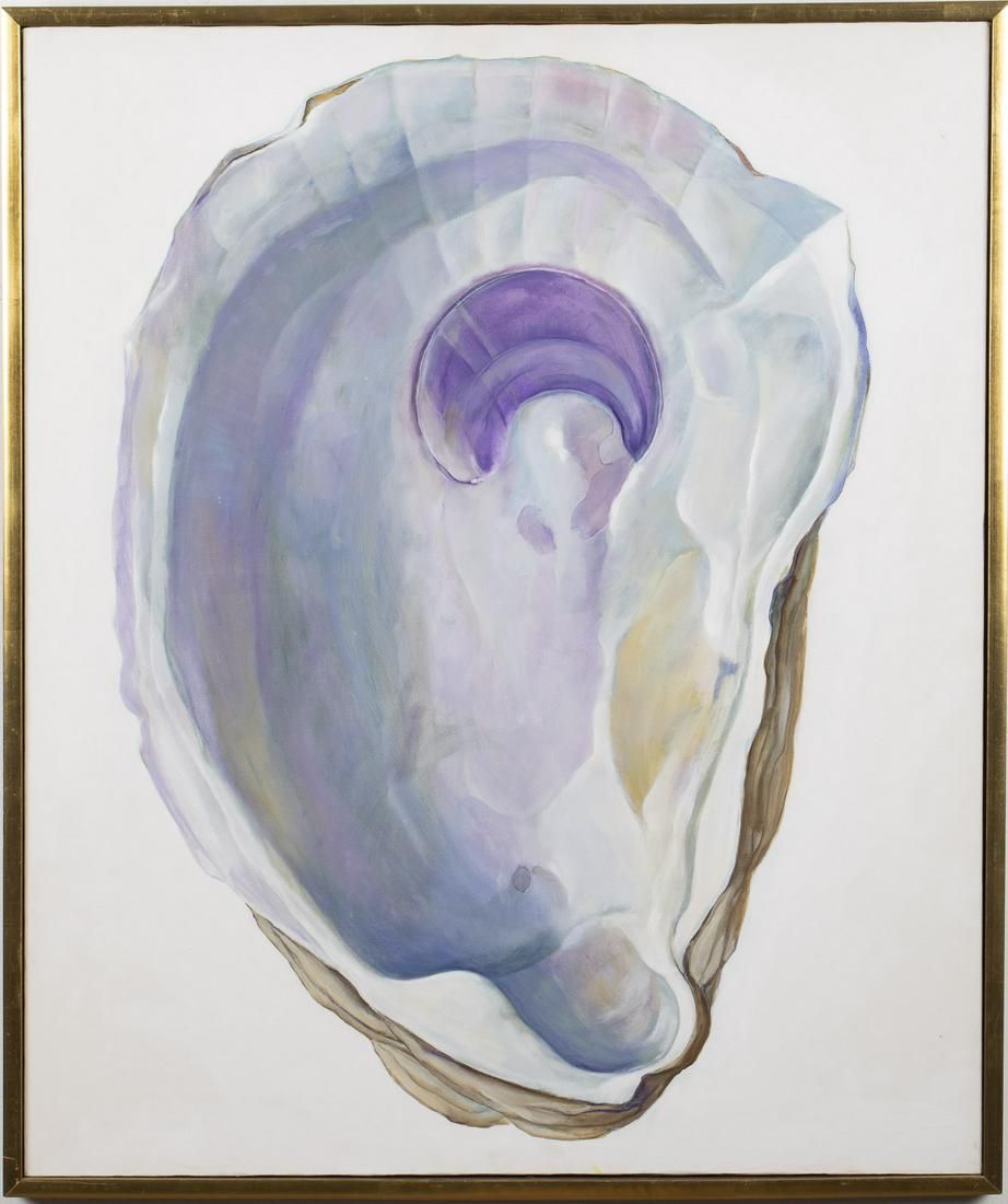 UNSIGNED, OYSTER SHELL, OIL ON