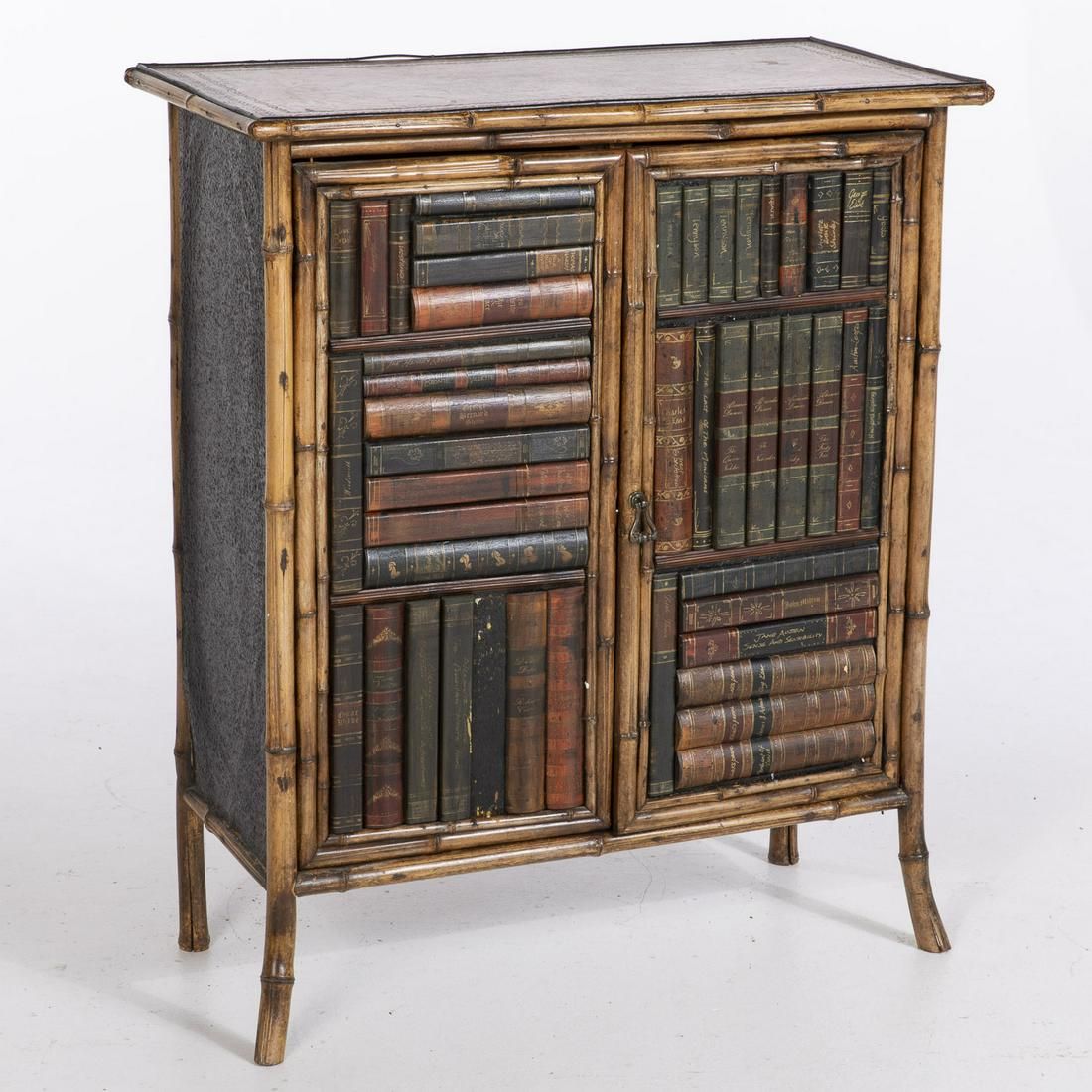 VICTORIAN BAMBOO SIDE CABINET WITH 3d33e4