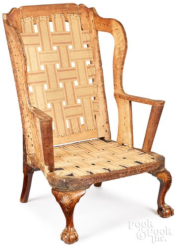 GEORGIAN MAHOGANY AND BEECH EASY 3d35d2