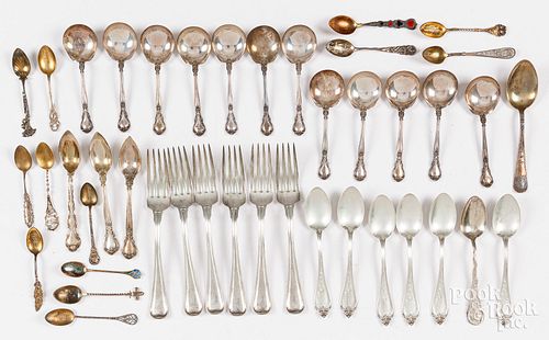 STERLING SILVER FLATWARE, 35.2 OZT.Sterling