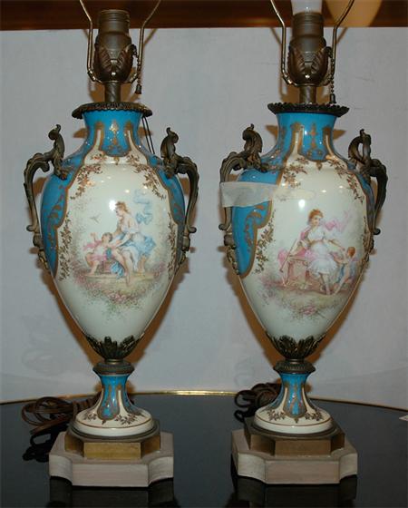 Pair of Sevres Style Bronze Mounted 67eda