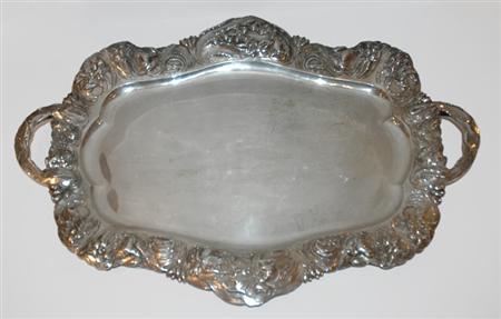 American Art Nouveau Silver Tray
	