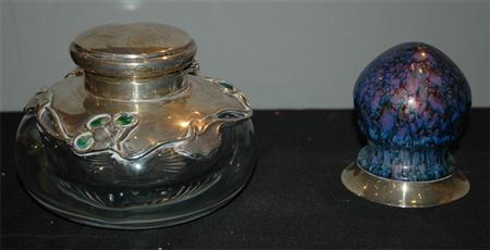 Edward VII Enameled Silver Mounted