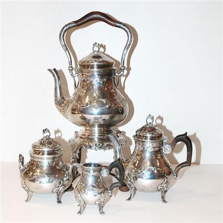 French Silver Demitasse Tea Service  67f51