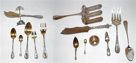 French Silver Flatware Service 67f5b