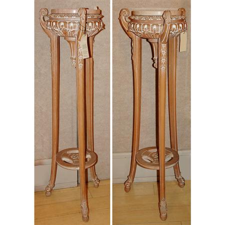 Pair of Louis XVI Style Limed Wood 67f67