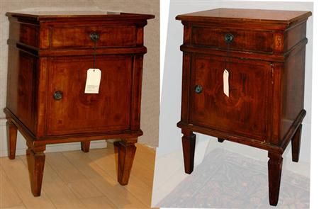 Companion Pair of Italian Marquetry